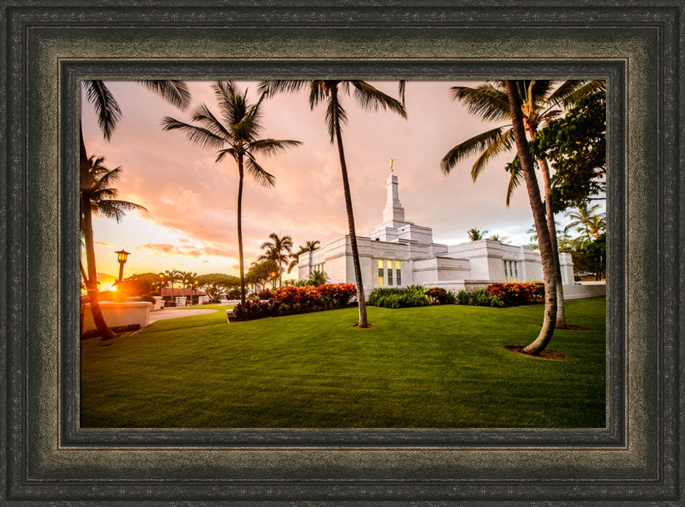 Kona Temple - Orange Sunset
