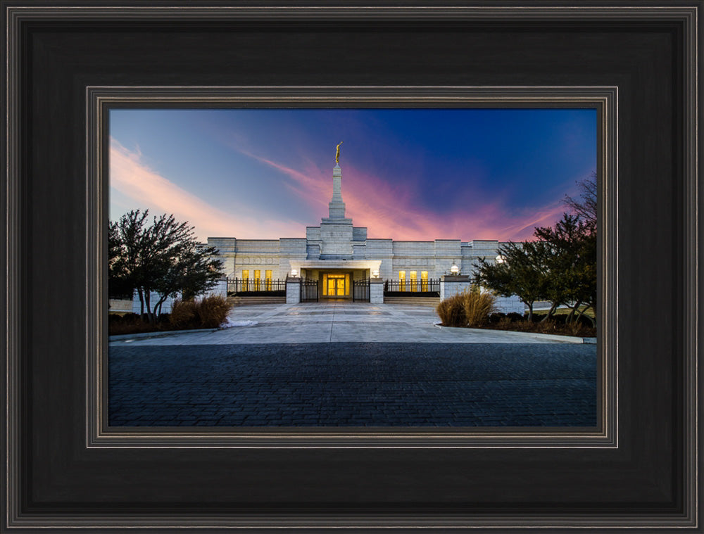 Oklahoma City Temple - Sunset Clouds