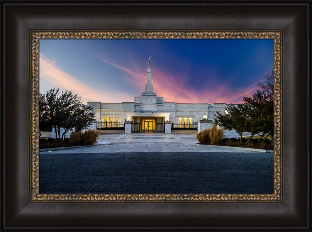 Oklahoma City Temple - Sunset Clouds