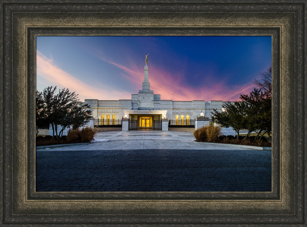 Oklahoma City Temple - Sunset Clouds