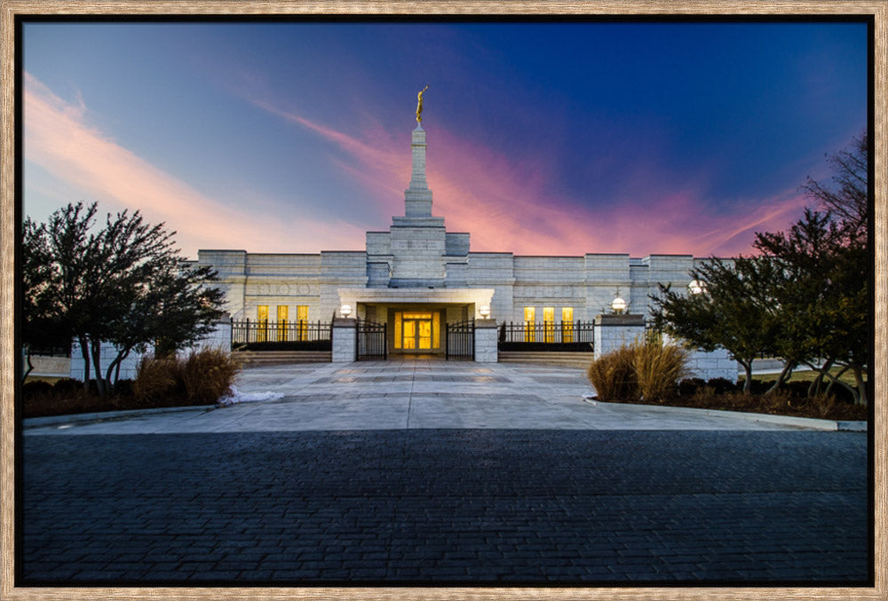 Oklahoma City Temple - Sunset Clouds