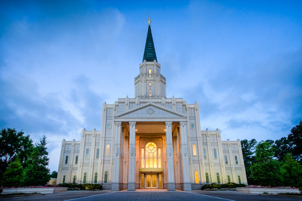 Houston Temple - Blue Twilight