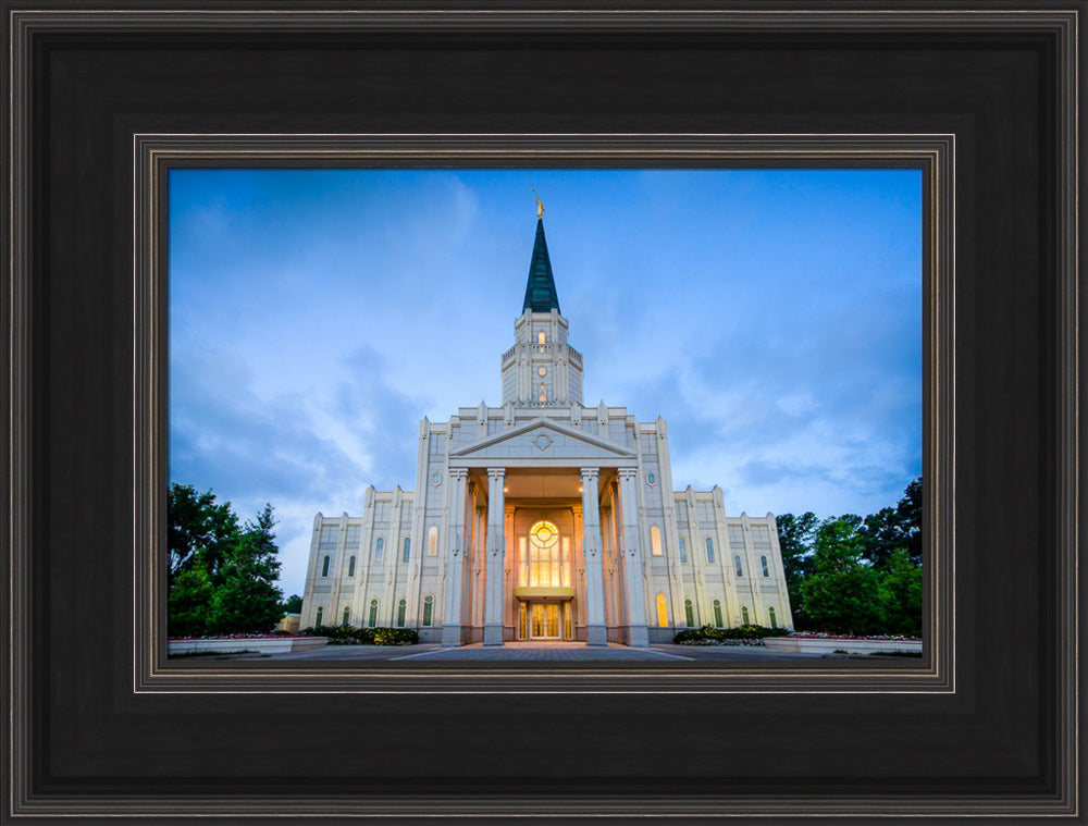 Houston Temple - Blue Twilight