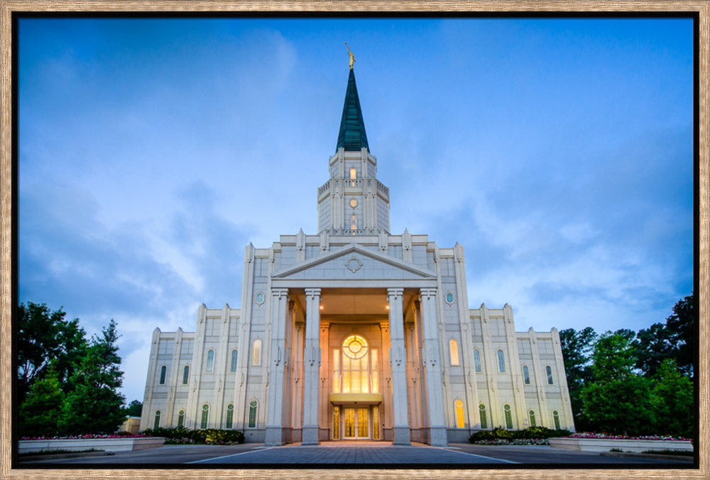 Houston Temple - Blue Twilight