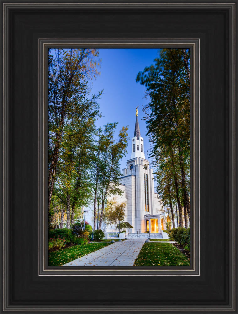 Boston Temple - Fall Pathway
