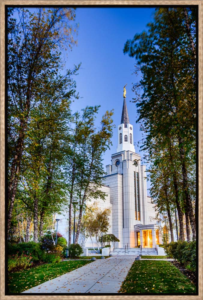 Boston Temple - Fall Pathway