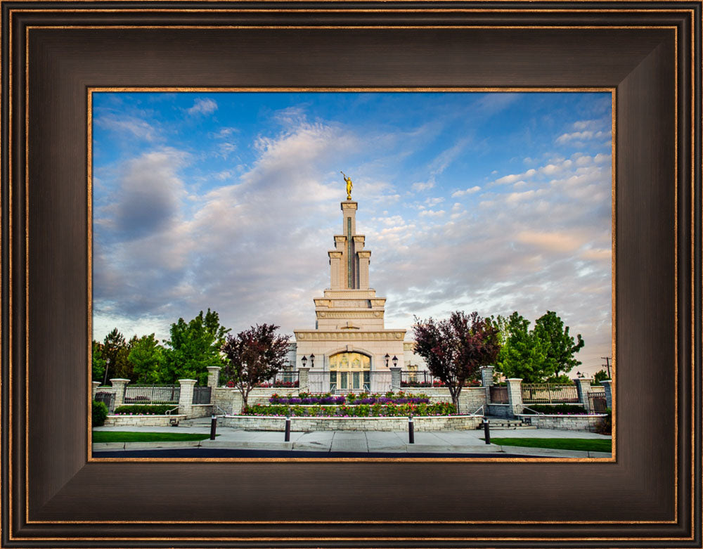 Columbia River Temple - Sunrise from the Front