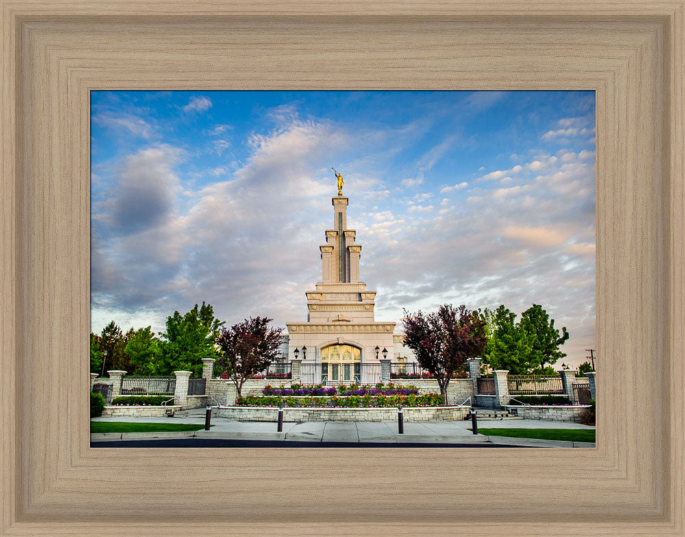 Columbia River Temple - Sunrise from the Front