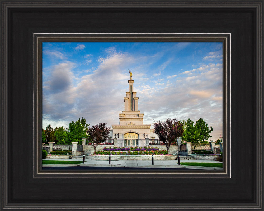 Columbia River Temple - Sunrise from the Front