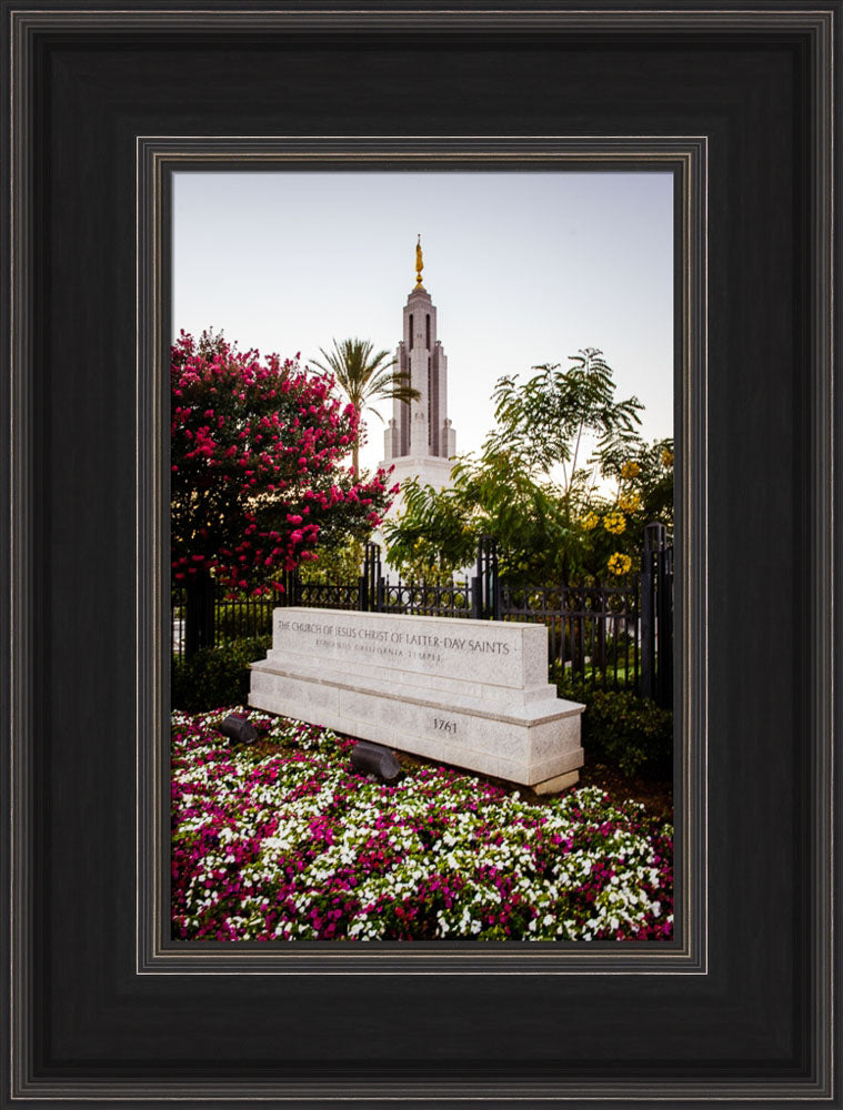 Redlands Temple - Garden Sign