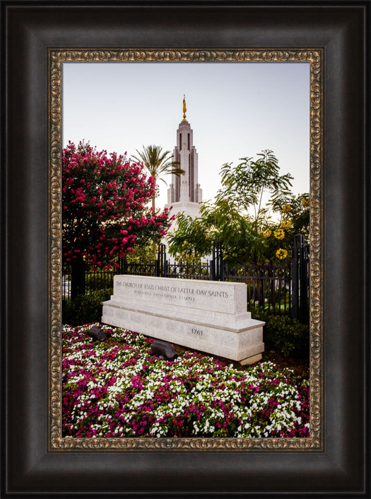 Redlands Temple - Garden Sign