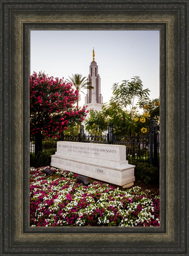 Redlands Temple - Garden Sign