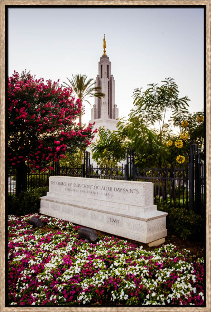 Redlands Temple - Garden Sign