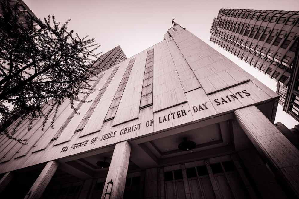 Manhattan Temple - Black and White