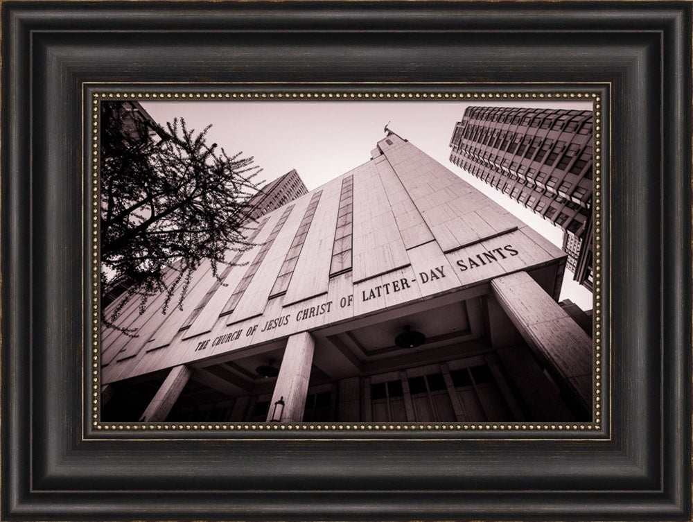 Manhattan Temple - Black and White