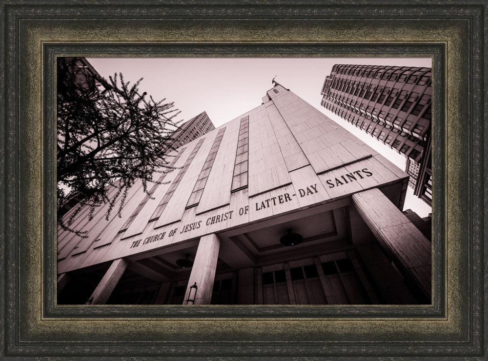 Manhattan Temple - Black and White