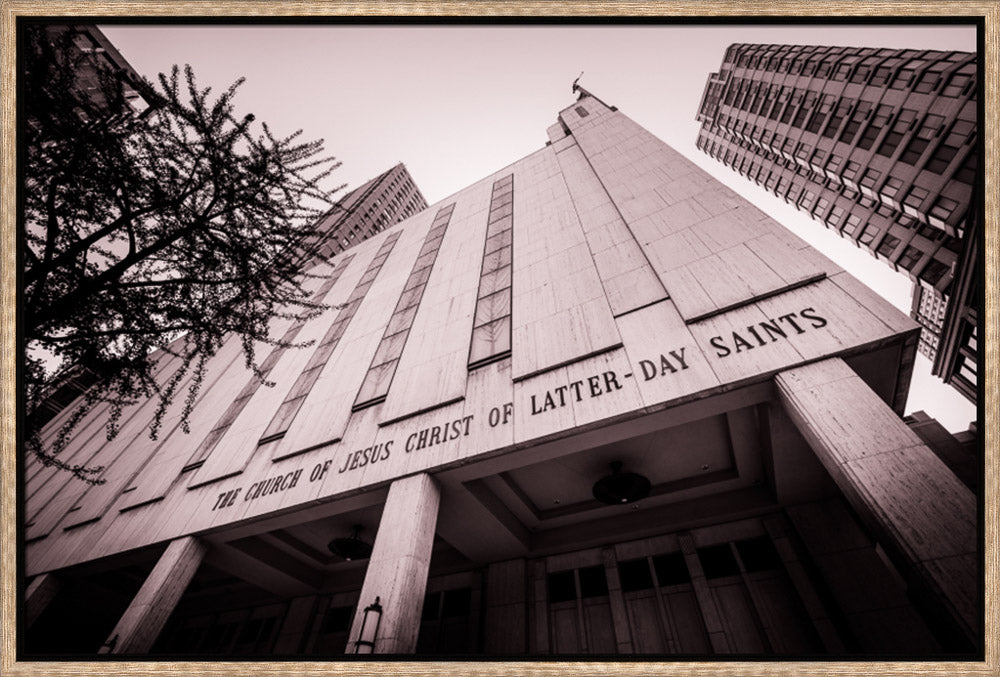 Manhattan Temple - Black and White