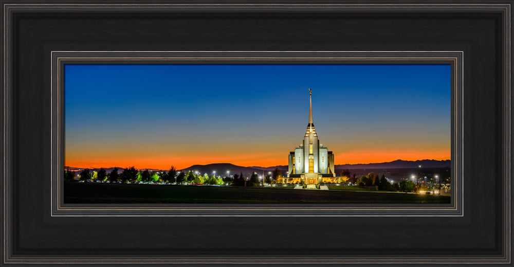 Rexburg Temple - Red Twilight