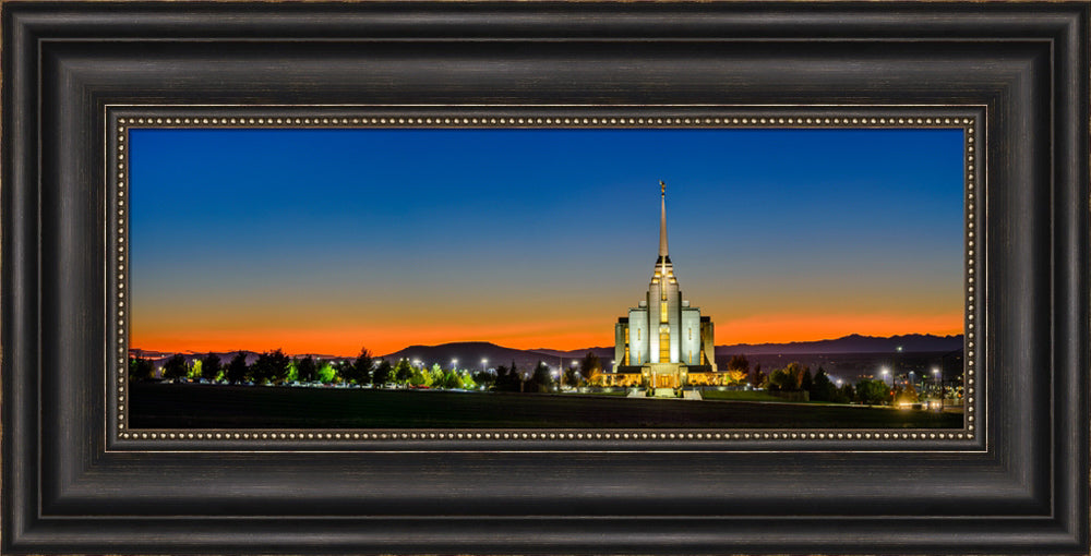 Rexburg Temple - Red Twilight