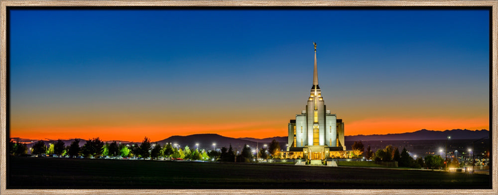 Rexburg Temple - Red Twilight