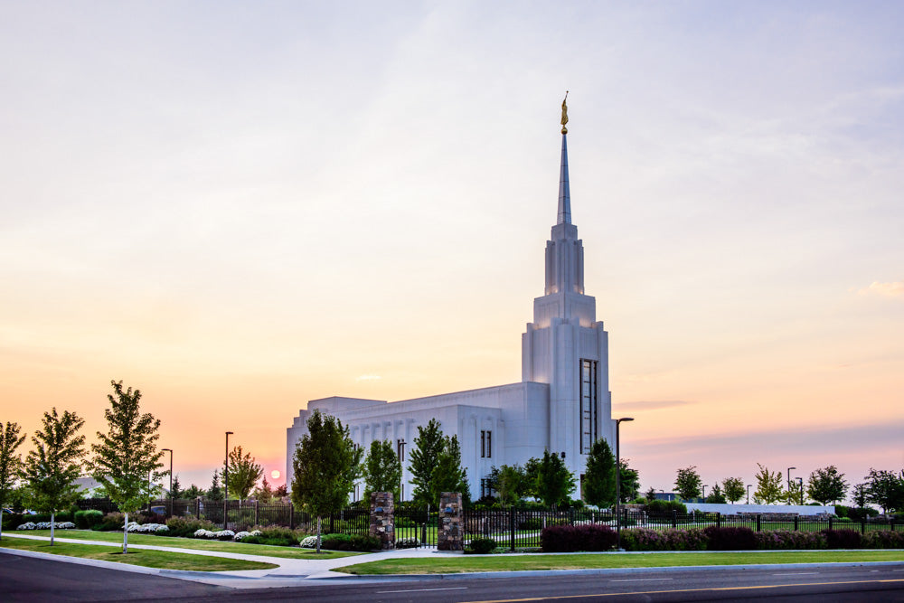 Twin Falls Temple - Sunset