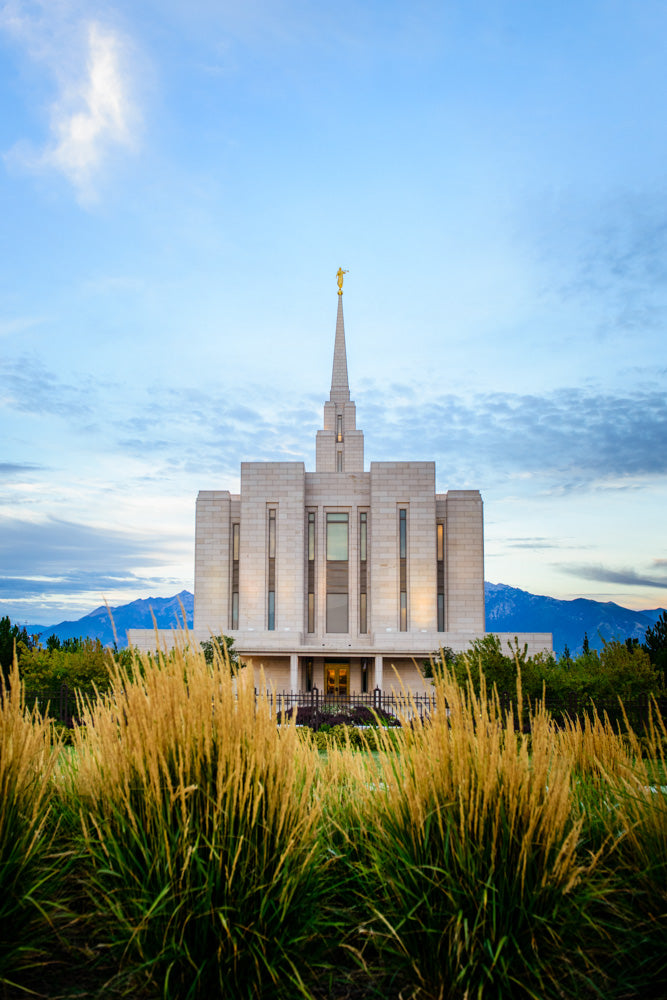 Oquirrh Mountain Temple - Through the Grass