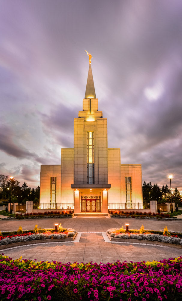 Vancouver Temple - Twilight Vertical