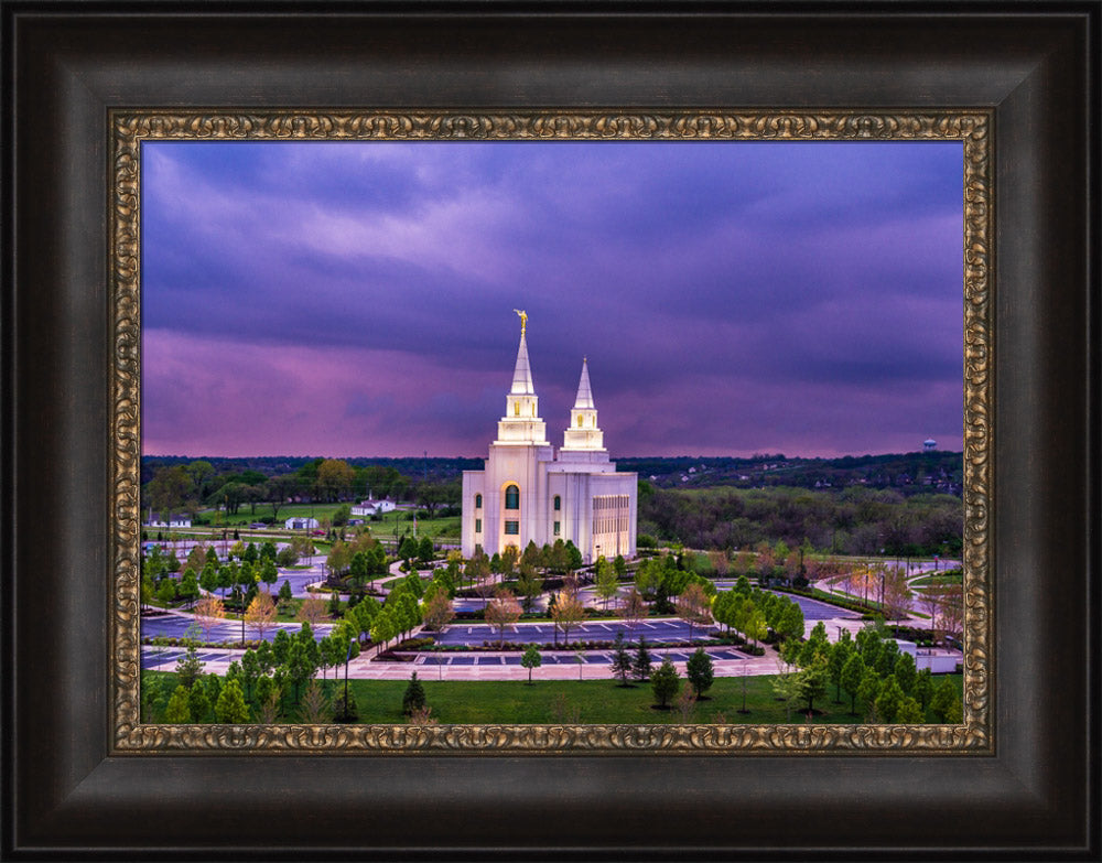 Kansas City Temple - Purple Skies