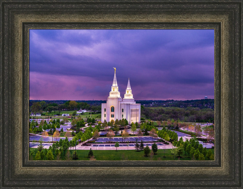 Kansas City Temple - Purple Skies