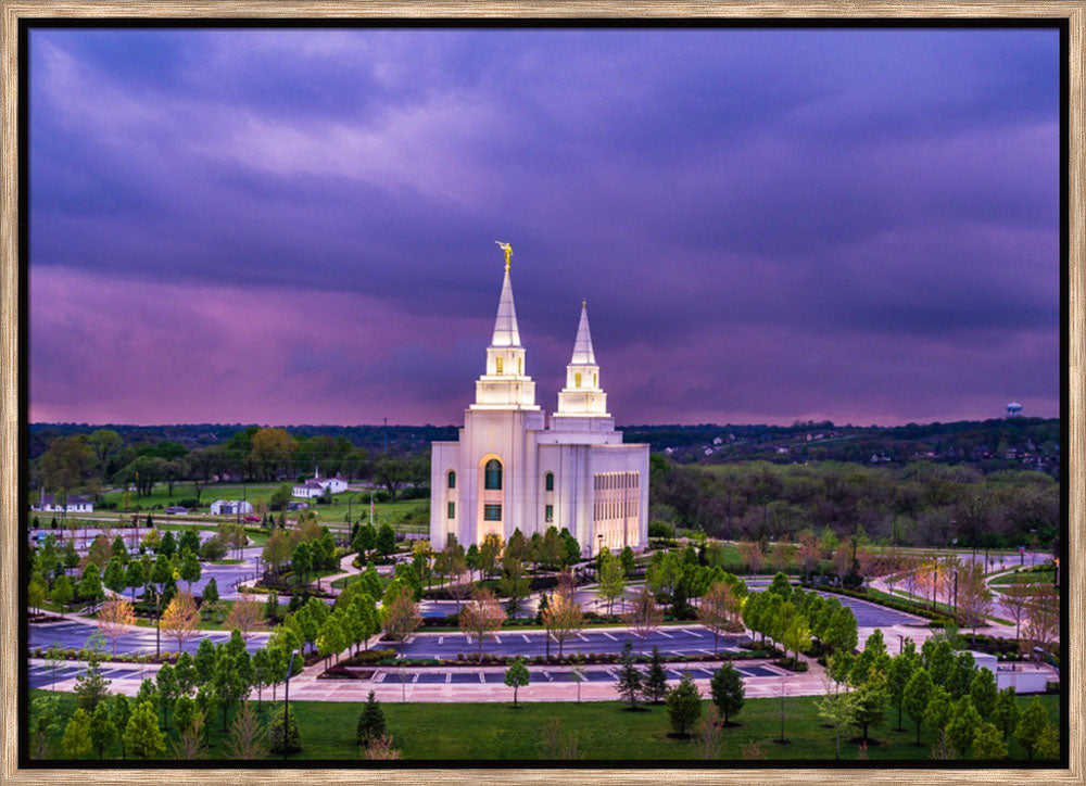 Kansas City Temple - Purple Skies
