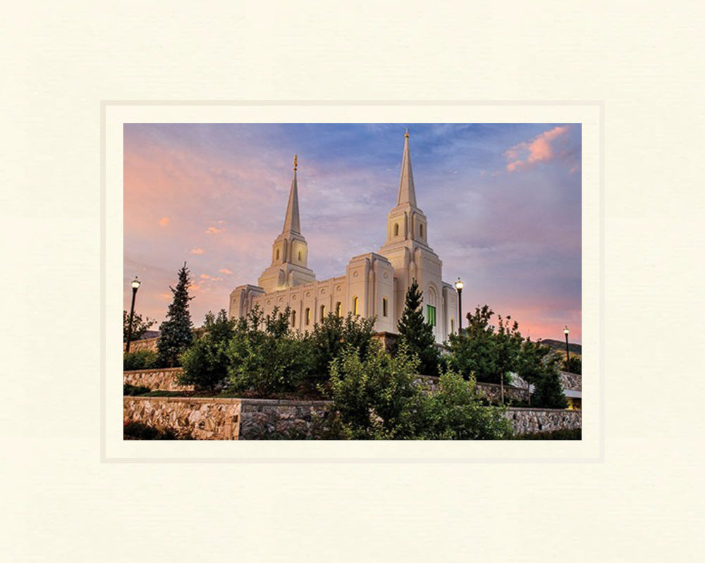 Brigham City Temple - Garden View 5x7 print
