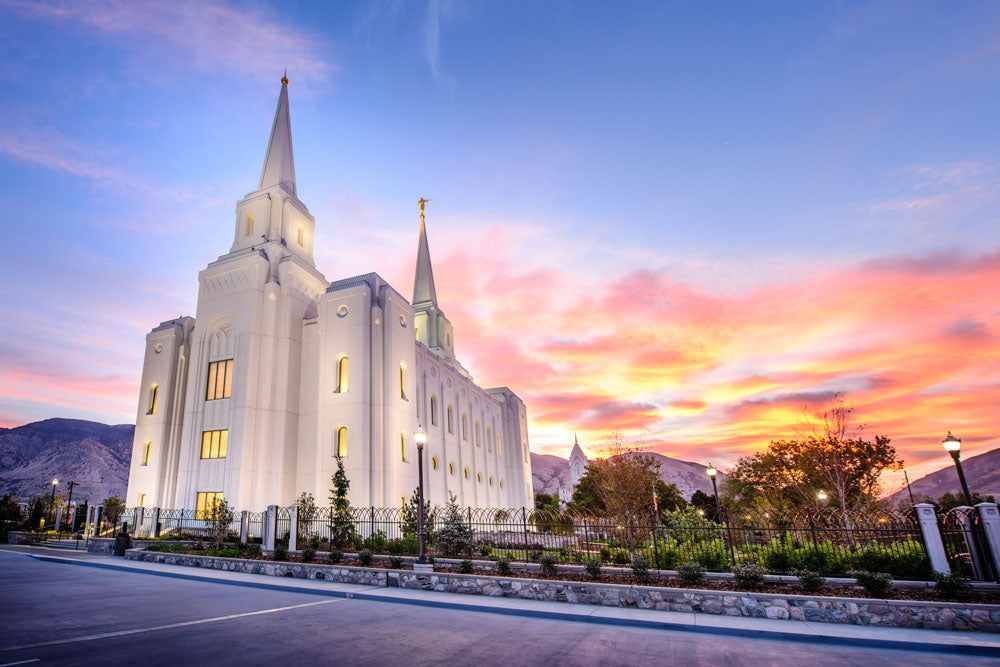 Brigham City Temple - Cloudy Sunrise