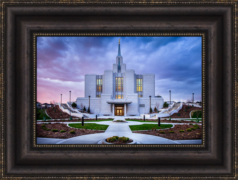 Calgary Temple - Purple Twilight