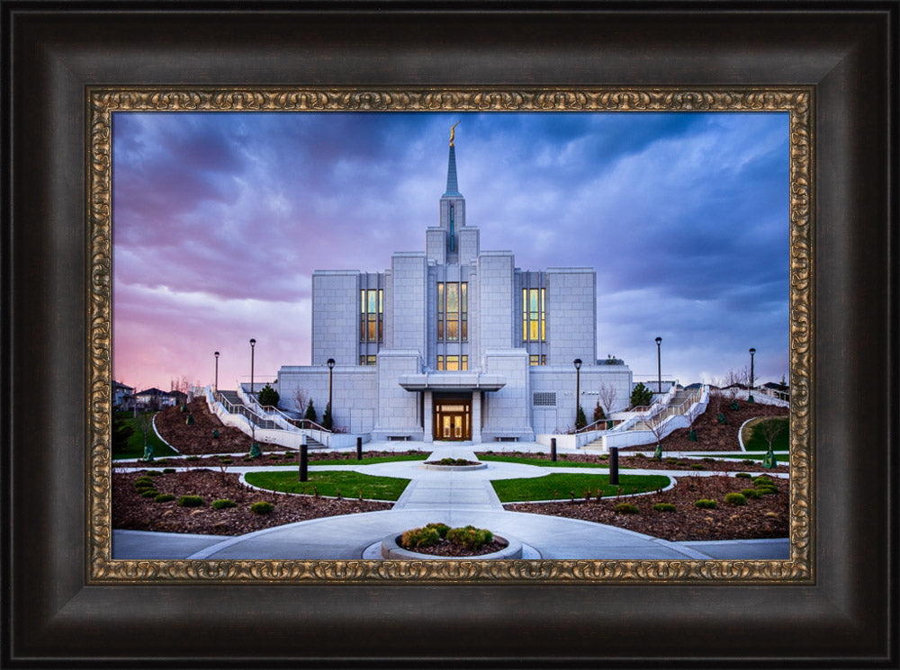 Calgary Temple - Purple Twilight