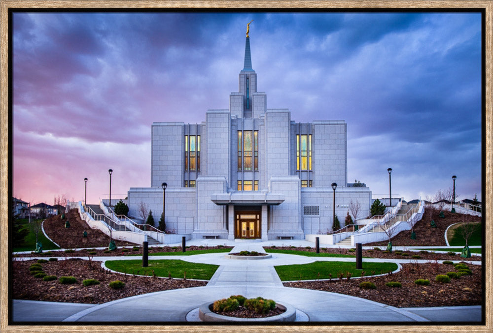 Calgary Temple - Purple Twilight