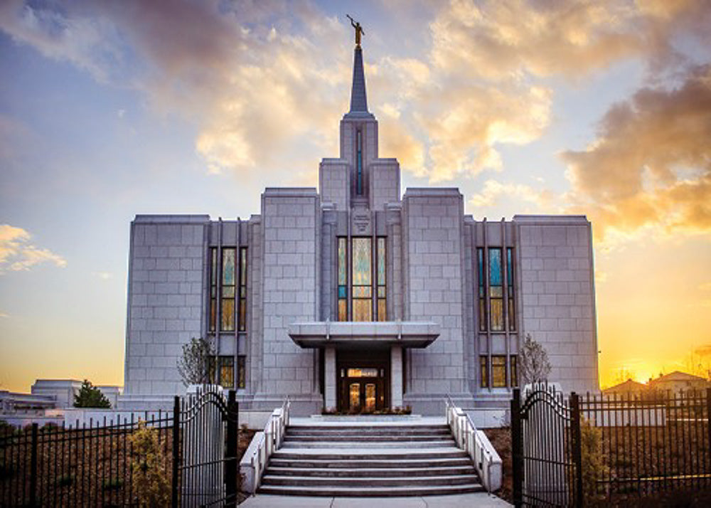 Calgary Temple - Gold Sunbursts