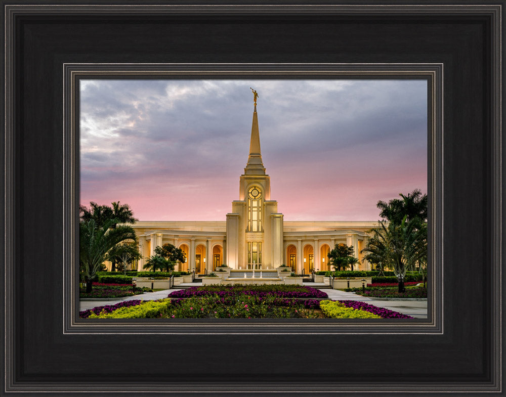 Fort Lauderdale Temple - Red Skies