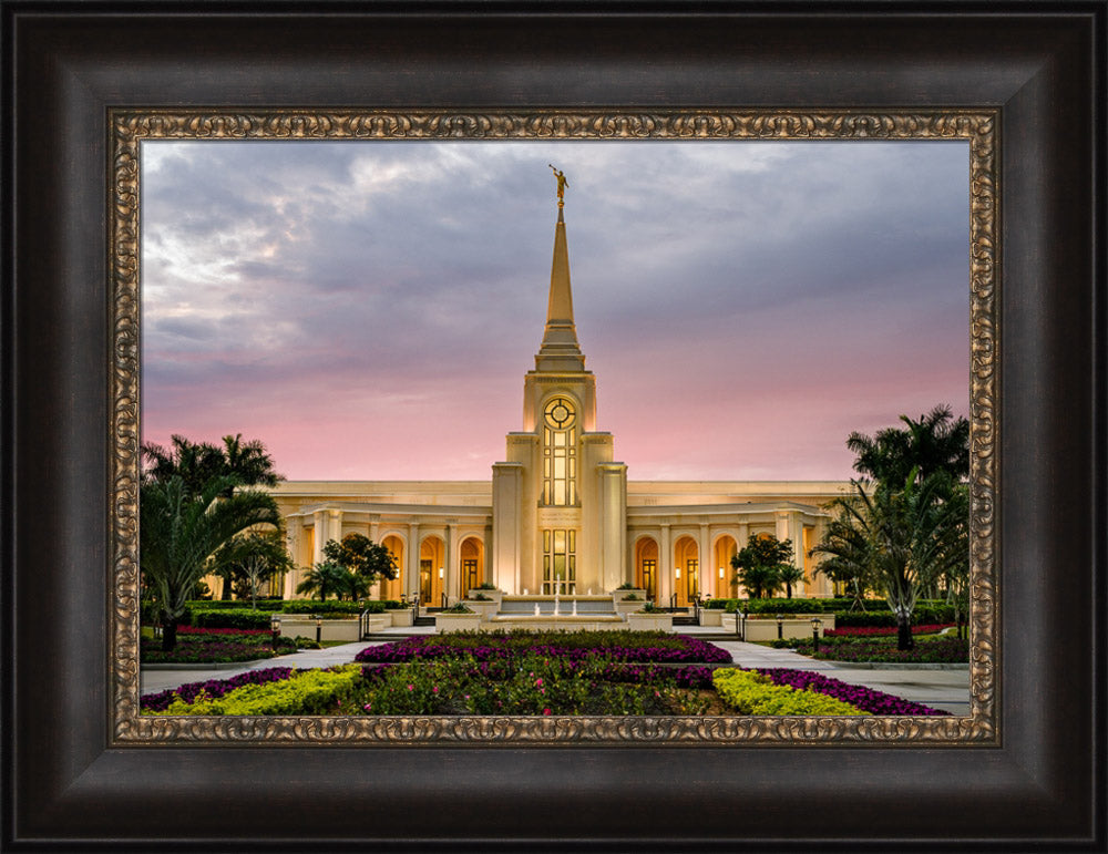 Fort Lauderdale Temple - Red Skies