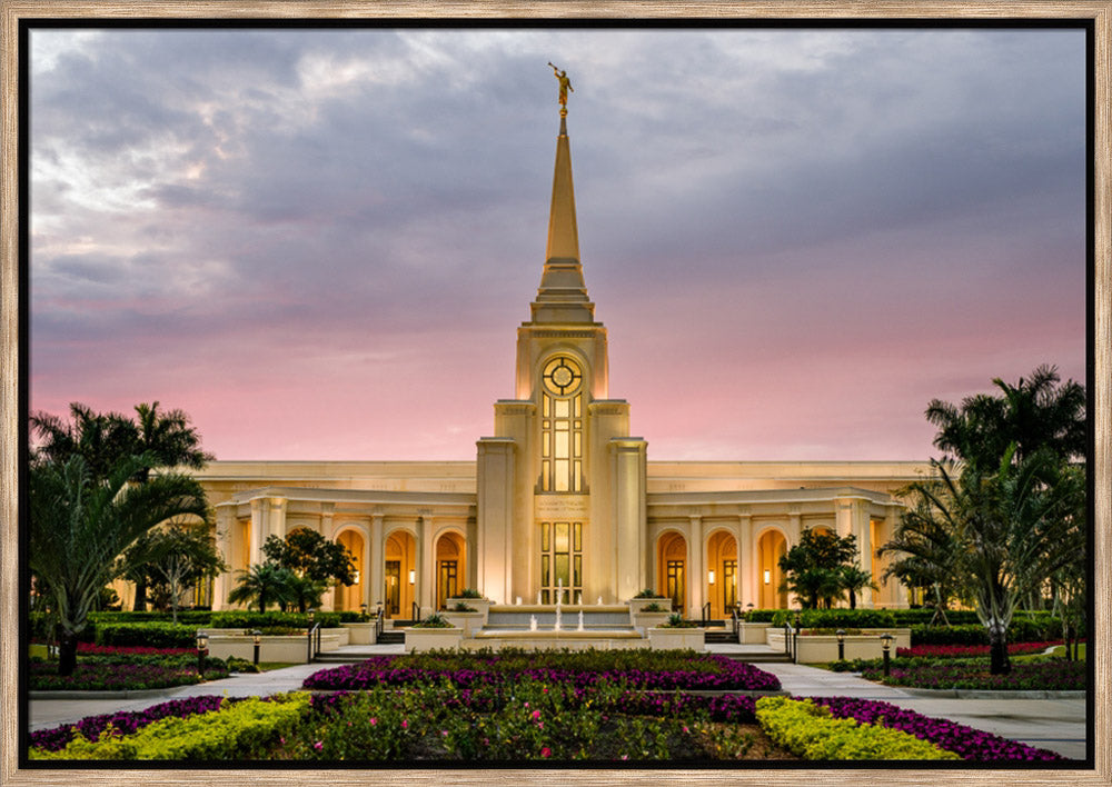 Fort Lauderdale Temple - Red Skies