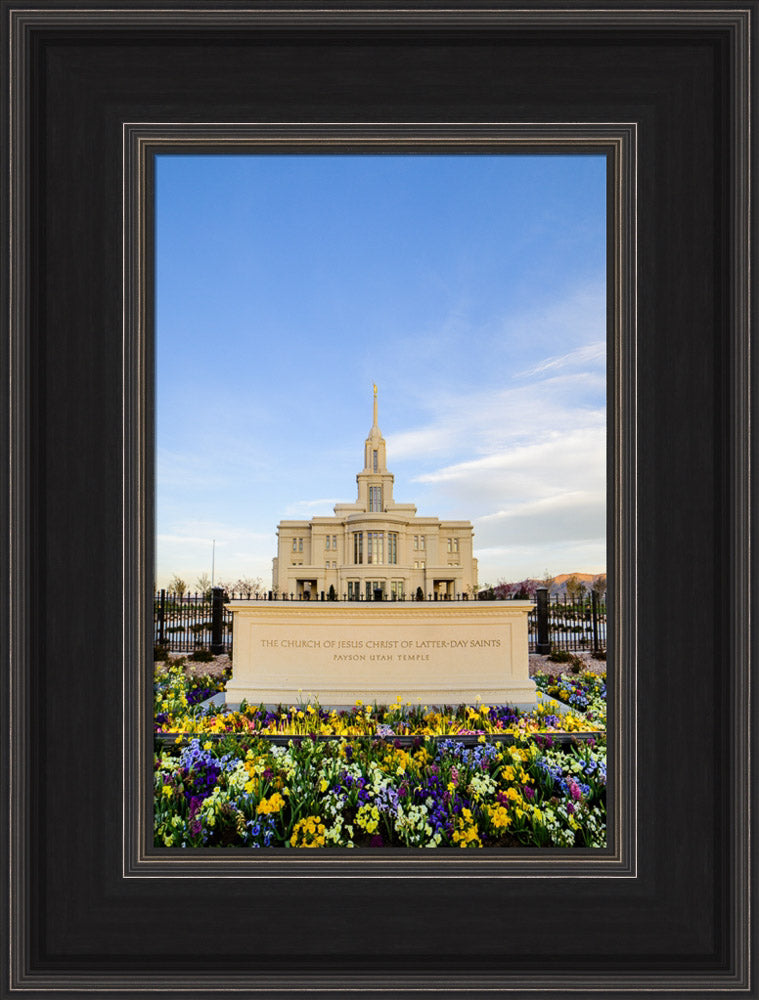 Payson Temple - Signs and Flowers