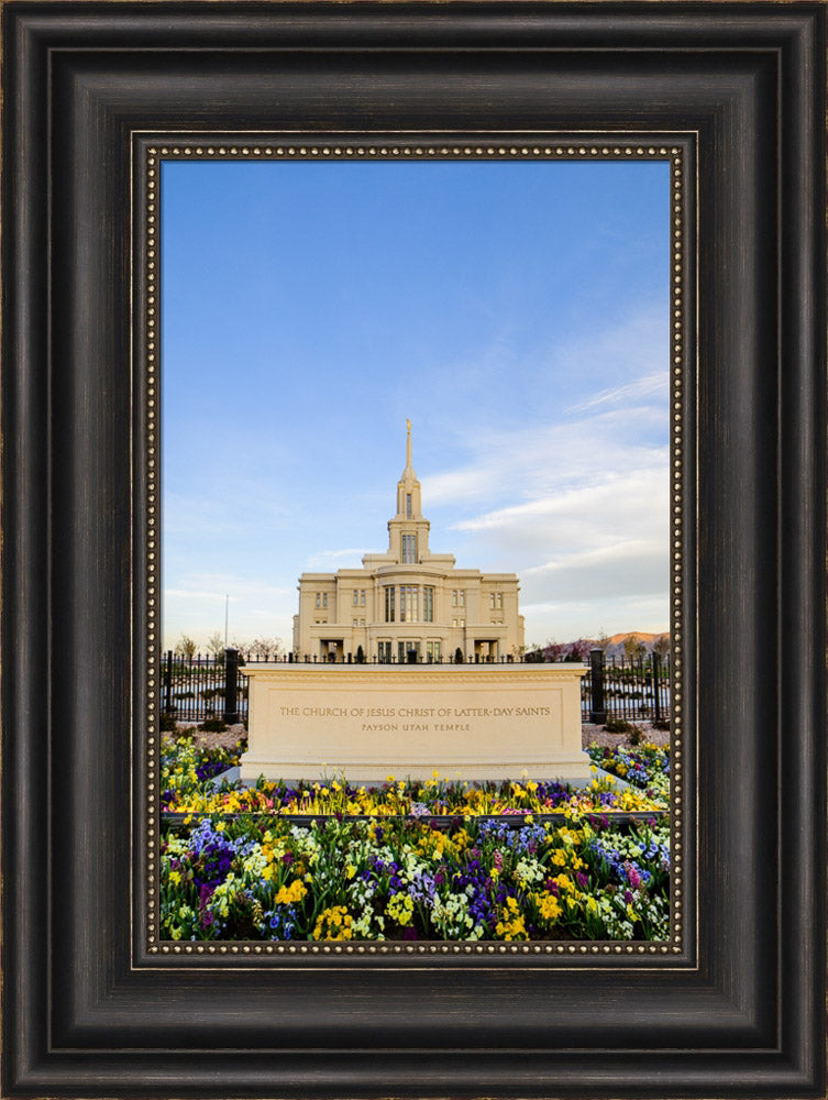 Payson Temple - Signs and Flowers