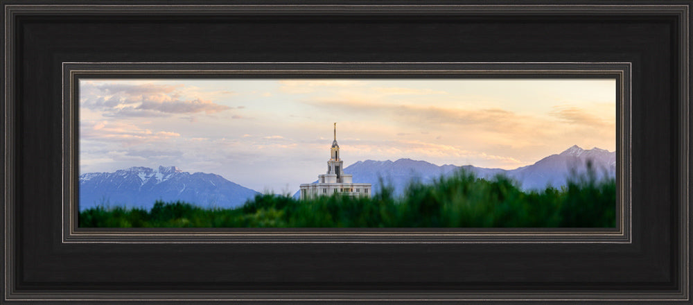 Payson Temple - Mountain Panorama