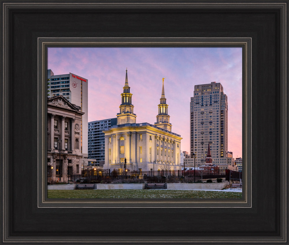 Philadelphia Temple - Evening View