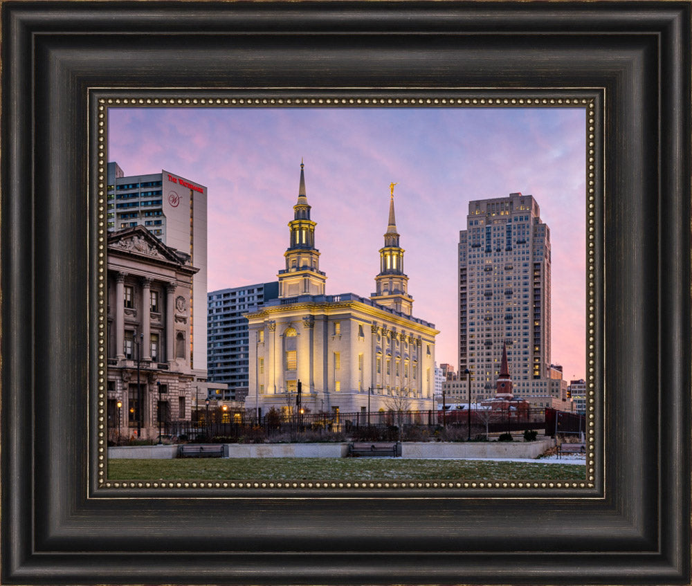 Philadelphia Temple - Evening View