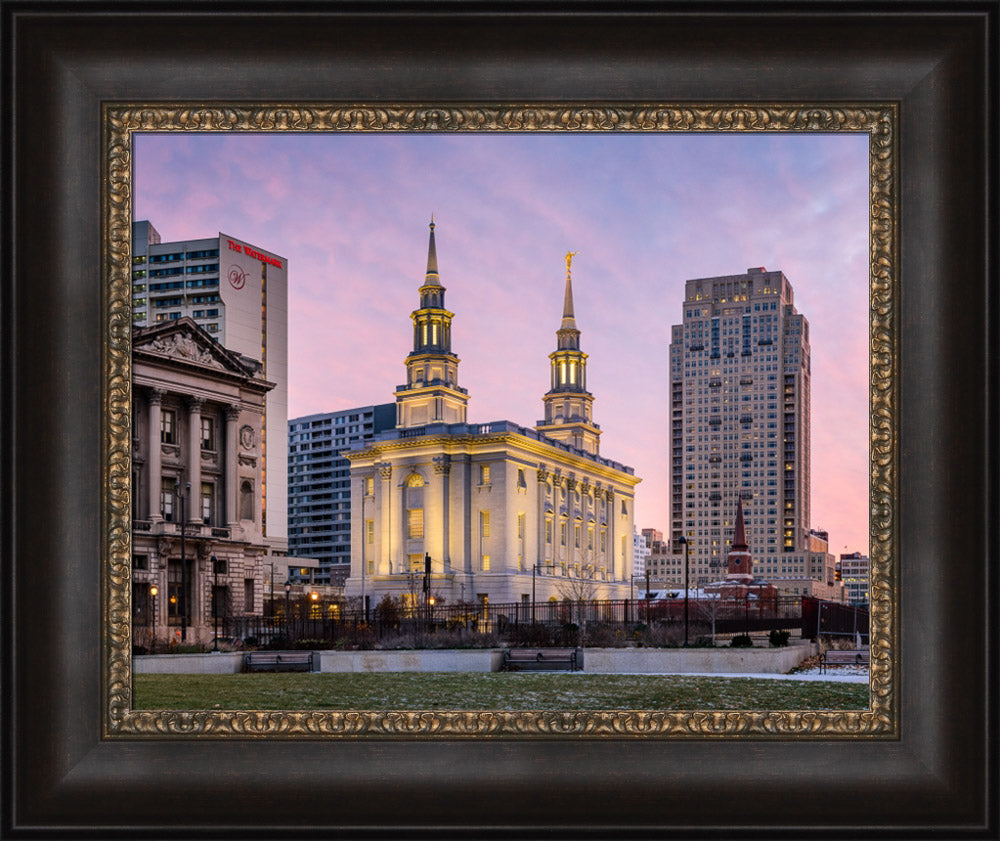 Philadelphia Temple - Evening View