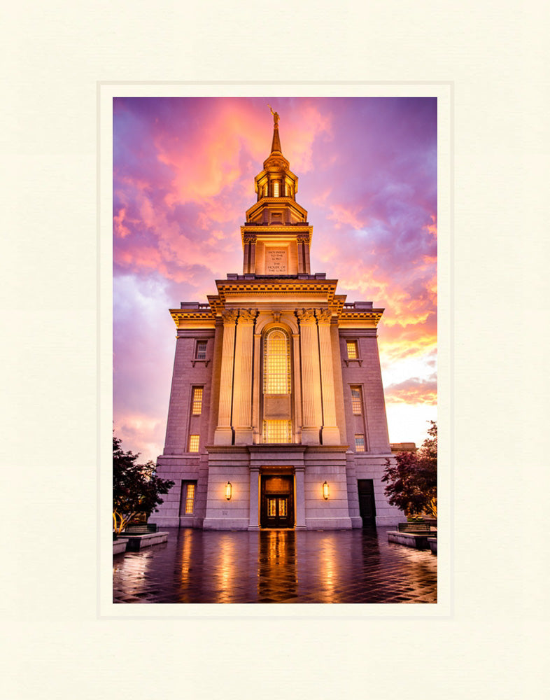 Philadephia Temple - Sunset