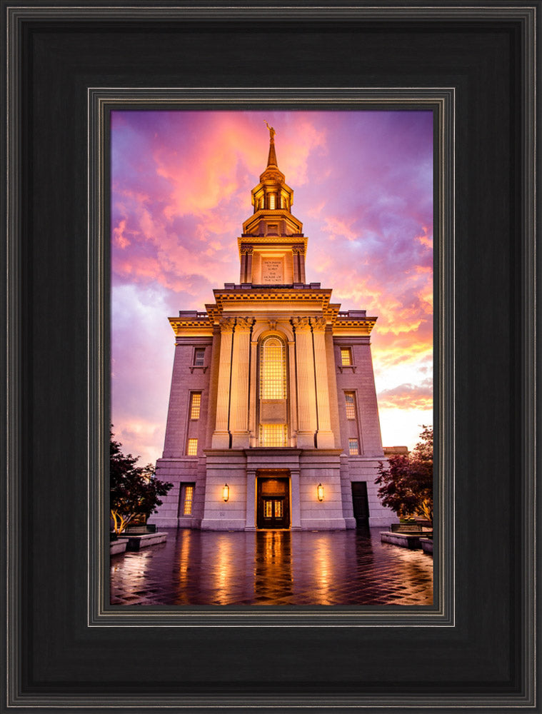 Philadephia Temple - Sunset