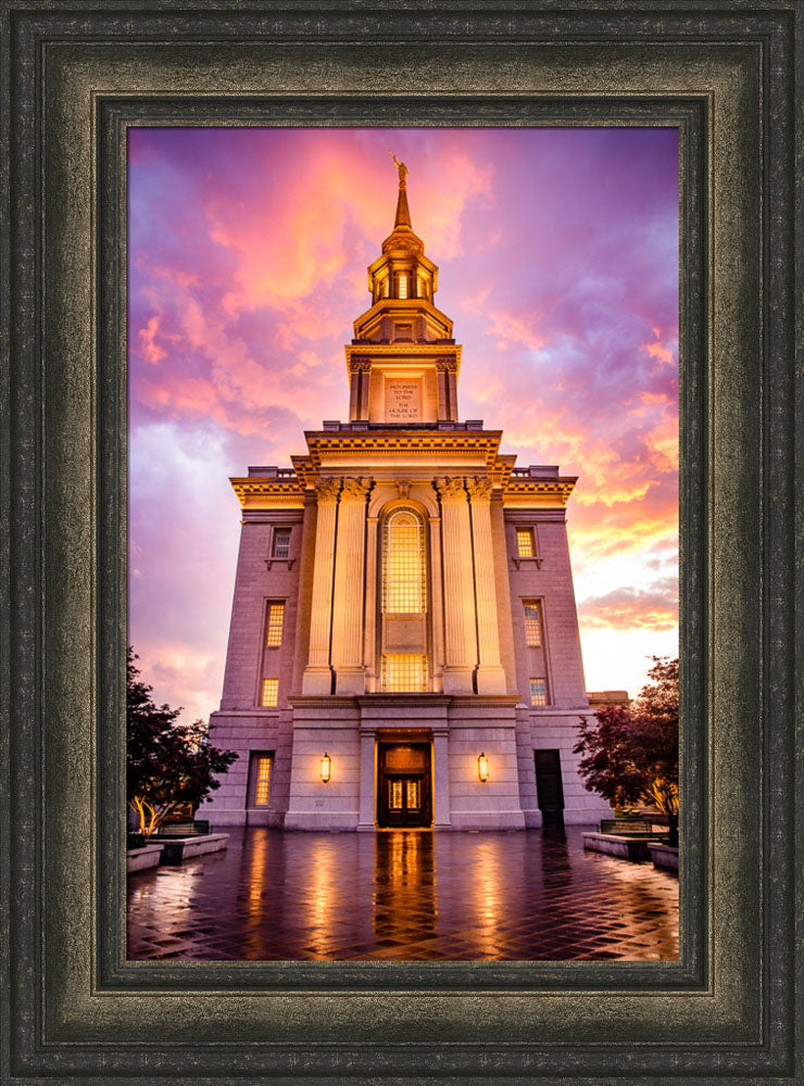 Philadephia Temple - Sunset