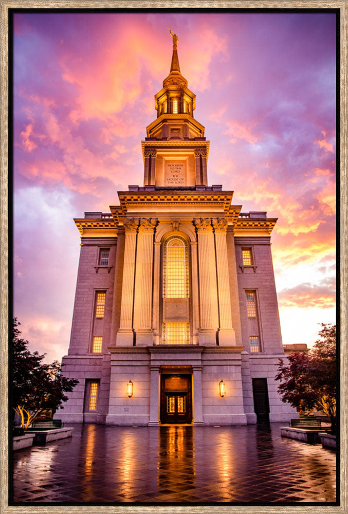 Philadephia Temple - Sunset