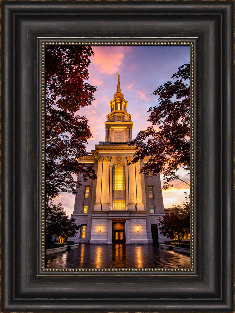 Philadephia Temple - Sunset Entrance